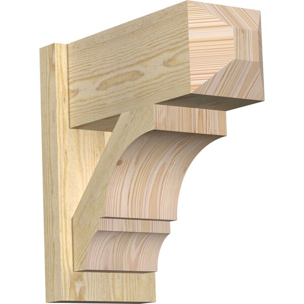 Ekena Millwork Balboa Rough Sawn Craftsman Outlooker, Douglas Fir, 8"W x 18"D x 18"H OUT08X18X18BOA04RDF - main